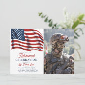 7月の陸軍退職日米国国旗4日 招待状 (スタンド正面)