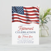 7月の陸軍退職日米国国旗4日 招待状 (スタンド正面)