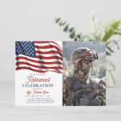 7月の陸軍退職日米国国旗4日 招待状 (スタンド正面)