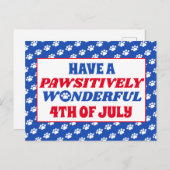 7月の4日が楽しめ ポストカード (正面/裏面)