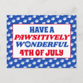 7月の4日が楽しめ ポストカード (正面)