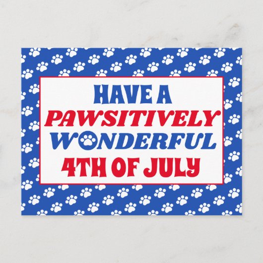 7月の4日が楽しめ ポストカード (正面)