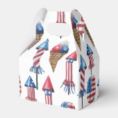 7月の4日の愛国爆竹パーティー フェイバーボックス (裏面サイド)