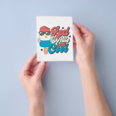 7月の4日の赤い白とポプシクルクール チラシ (手)