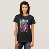 7月の4日アメリカ国旗の透析技術ステソスコップ Tシャツ (正面フル)