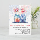 7月の4日招待状、7月の4日パーティーフライヤー 招待状 (スタンド正面)