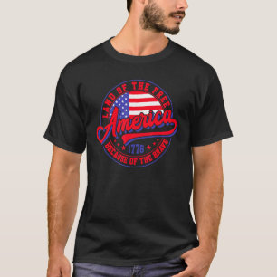 7月の4日Tのために自由のアメリカの土地 Tシャツ