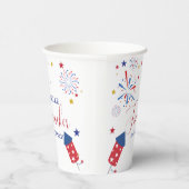 7月の4t独立爆竹ベビーシャワー 紙コップ (右)