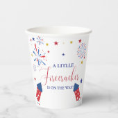 7月の4t独立爆竹ベビーシャワー 紙コップ (正面)