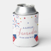 7月の4t独立爆竹ベビーシャワー 缶クーラー (缶正面)