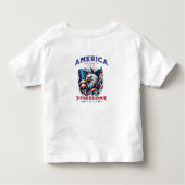 7月の4thアメリカンイーグル昇華–61901 トドラーTシャツ (裏面)