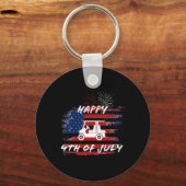 7月の4thルーピングパレードホリデーゴルフカートAmeri キーホルダー (正面)