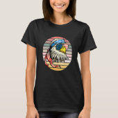 7月の4th愛国的なアメリカ合衆国アメリカワシ tシャツ (正面)