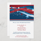 7月の5x7第4日パーティーバーベキュー招待状 招待状 (正面/裏面)