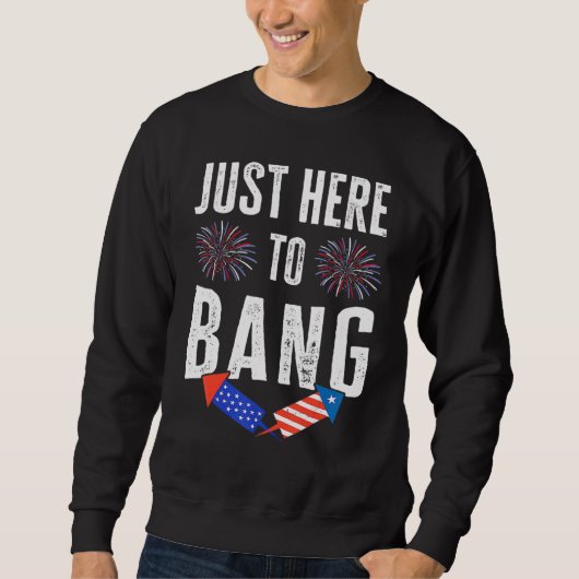 7月の7月4日4日Bang 3に来たばかりだ スウェットシャツ (正面)