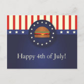 7月のBBQ 4thパーティーはがき インビテーションポストカード (正面)