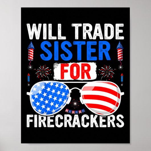 7月のFirecrackers 4thのために妹を交換する ポスター (正面)