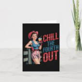 7月のIndepの4番目のカウボーイガールを冷やす カード (正面)