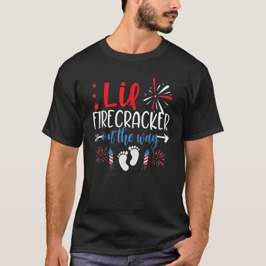 7月のpregのかわいい4番目の方法でLil' Firecrcker Tシャツ (正面)