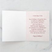 7月のRuby Birthstone誕生日8.5x11 カード (内部)