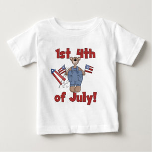 7月のTシャツおよびギフトの第1第4 ベビーTシャツ