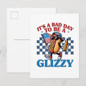 7月のTシャツの4日目が目まいがするのは悪い日だ 案内ポストカード (正面/裏面)