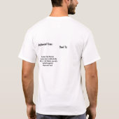 7月のUFO自由の芸術像おもしろい第4番 Tシャツ (裏面)