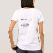 7月のUFO自由の芸術像おもしろい第4番 Tシャツ (裏面)