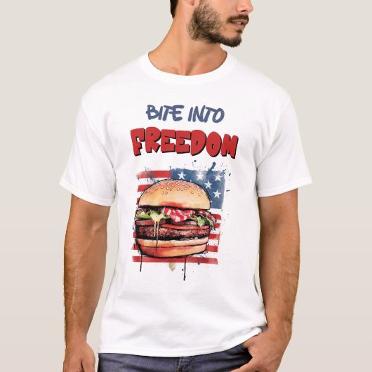 7月のUSA 4th Burgers Grill, Chill & 祝 Tシャツ (正面)
