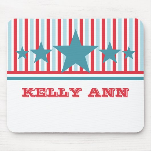 7月はっきりした4日スターズ・ストライプマウスパッド マウスパッド (正面)