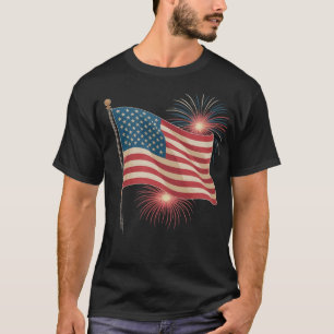 7月はっきりしたTシャツ第4回愛国的イーグル Tシャツ