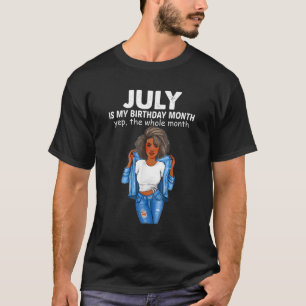 7月は私の誕生日月Yep全体の月1 Tシャツ