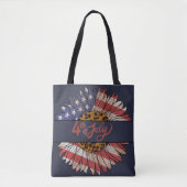 7月ひまわり幸せ4日 トートバッグ (正面)