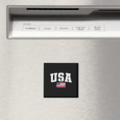 7月アメリカのインデの日の米国国旗 マグネット (インサイチュ (食洗機))