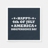 7月アメリカの幸せ4日 スタンダードカクテルナプキン (正面)