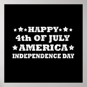 7月アメリカの幸せ4日 ポスター