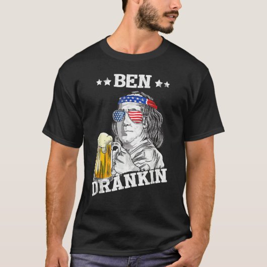 7月アメリカ人のベン・ドランキン4日 Tシャツ (正面)