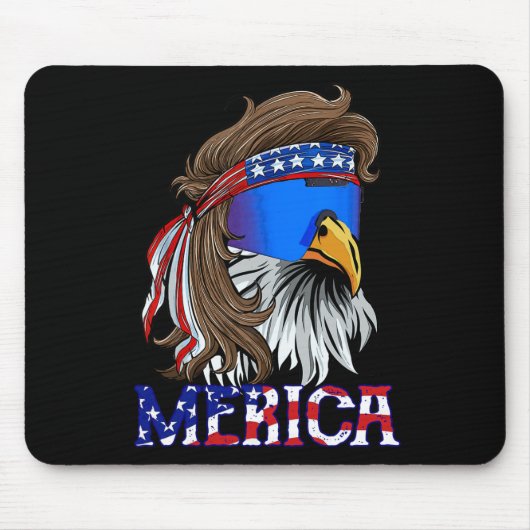7月アメリカ合衆国のイーグルマレーSungles Merica 4 マウスパッド (正面)