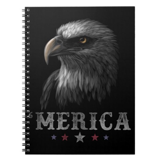 7月アメリカ合衆国のイーグル愛国的なアメリカ合衆国4日 ノートブック (正面)