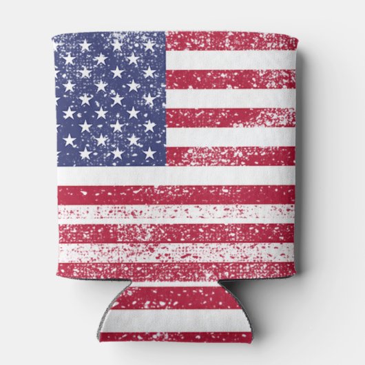 7月アメリカ国旗の愛国的な4日 缶クーラー (裏面)