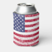 7月アメリカ国旗の愛国的な4日 缶クーラー (缶裏面)