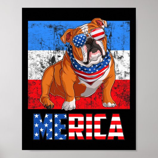 7月アメリカ国旗メリカの第4戦 ポスター (正面)