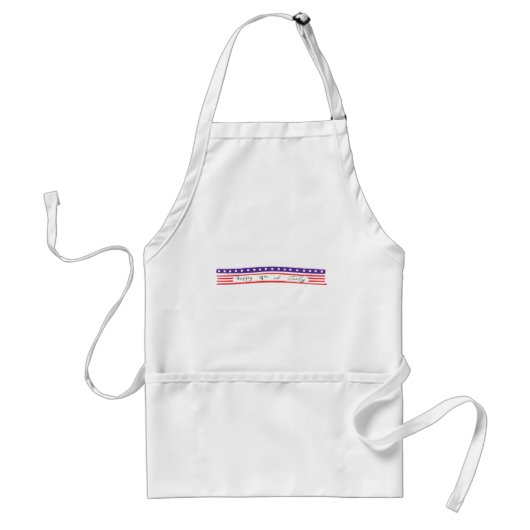 7月アメリカ国旗Happy 4th スタンダードエプロン (正面)
