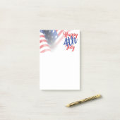 7月アメリカ国旗Happy 4th ポストイット (デスク上)