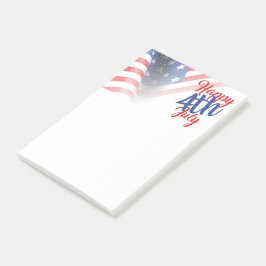7月アメリカ国旗Happy 4th ポストイット