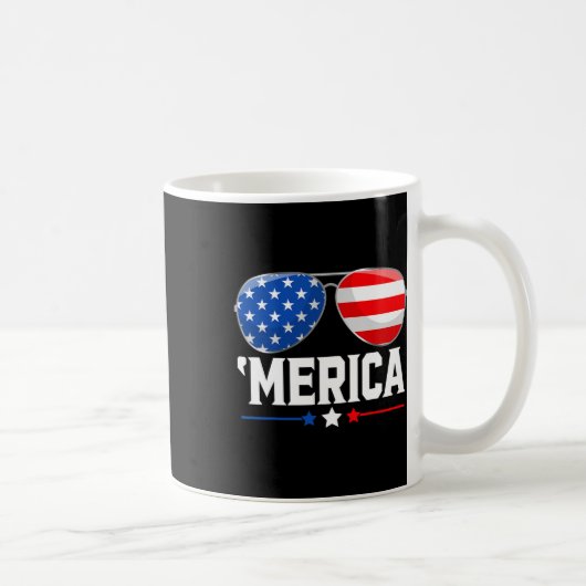 7月アメリカ独立記念日アメリカ国旗Red Whit コーヒーマグカップ (右)