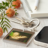 7月イエロー（昆虫）オオカバマダラ、モナーク キーホルダー (正面右)