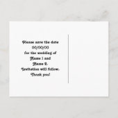 7月エレガントの4日ダマスク日付を保存 案内ポストカード (裏面)