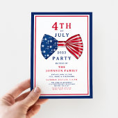 7月エレガント赤白青4日 招待状