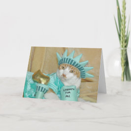 7月オレンジ猫カードの愛国心が強い第4 カード